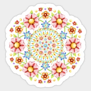 Millefiori Rosette Sticker